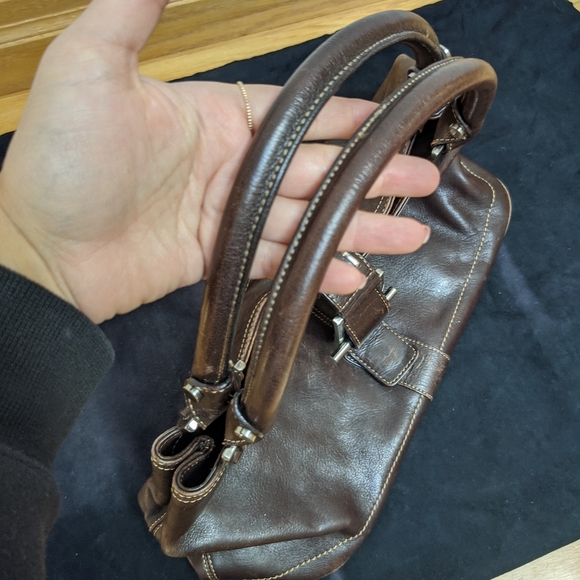 Kenneth Cole brown leather handbag - Picture 5 of 6